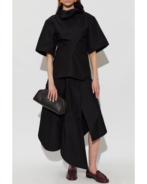 Bottega Veneta Top With An Asymmetric Cut - Black