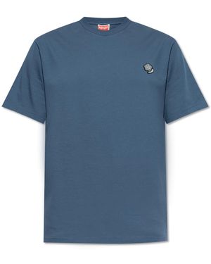 KENZO T-Shirt With Patch - Blue