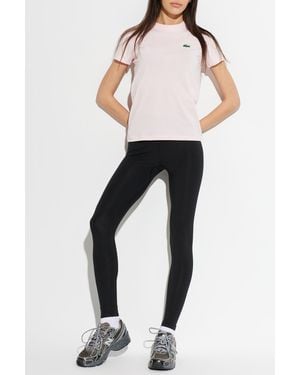 Lacoste T-Shirt With Logo Patch - Black