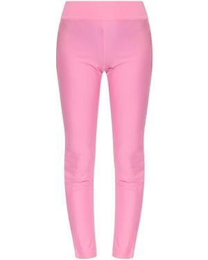 Versace Jeans Couture Leggings With Side Stripes - Pink