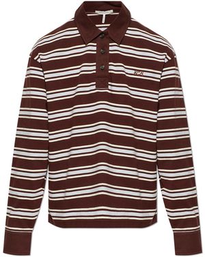 Rag & Bone Long-Sleeve Polo - Red