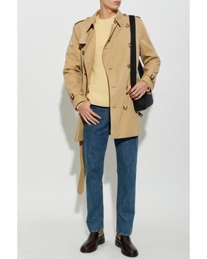 Burberry Cashmere Sweater With A Round Neckline - Blue