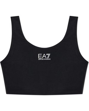 EA7 Short Training Top - Black