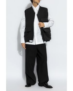 Jil Sander Cotton Shirt With Concealed Placket - Black