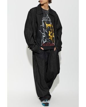 Represent T-Shirt With Colorful Print - Black