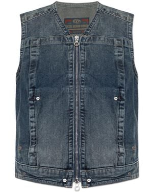 DIESEL Denim Vest De-Proof-Re - Blue