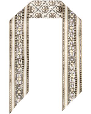 Tory Burch Silk Scarf - White