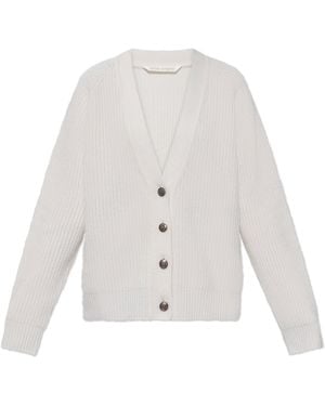 Palm Angels V-Neck Cardigan - White