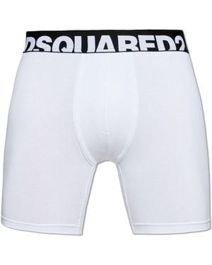 DSquared² Cotton Boxers With Logo - Blue