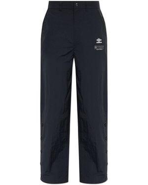 Umbro Trousers With Buttons On The Legs - Blue