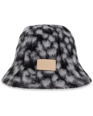 Fendi Hat With Logo Patch - Black