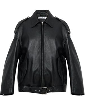 Acne Studios Leather Jacket - Black