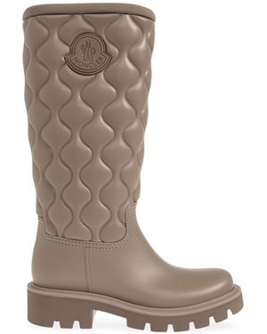 Moncler Insulated Wellington Boots "Kickstream" - Brown