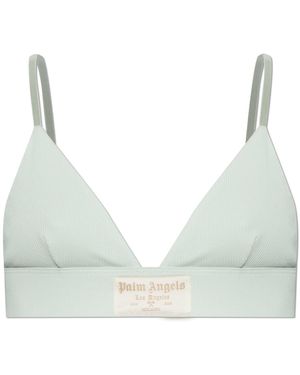 Palm Angels Cotton Bra - Green