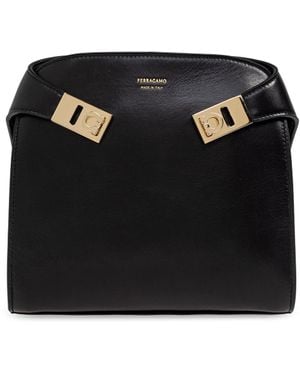 Ferragamo 'Hug Mini' Shoulder Bag - Black