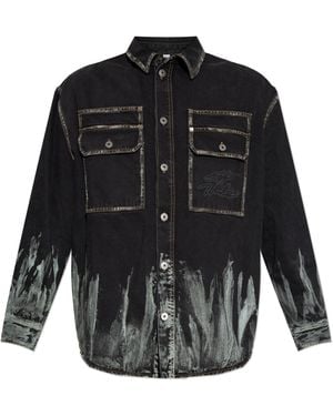 Off-White c/o Virgil Abloh “Oversize” Denim Jacket - Black