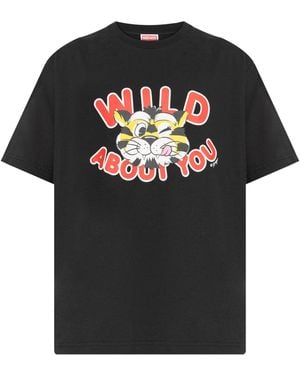 KENZO Cotton T-Shirt - Black