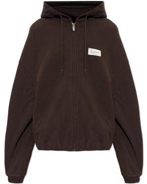 Jacquemus Cotton Sweatshirt 'Montaigne' - Brown