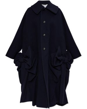 CDG by Comme des Garcons Wool Coat - Blue