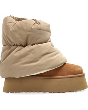 UGG Snow Boots W Classic Mini Dipper Puffer - Natural