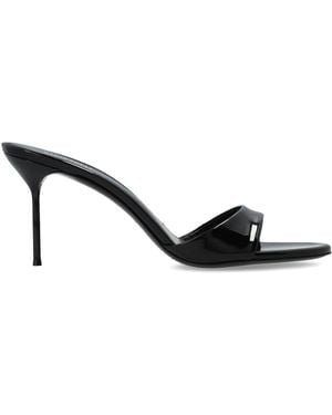Paris Texas Heeled Mules 'Lidia 70' - Black
