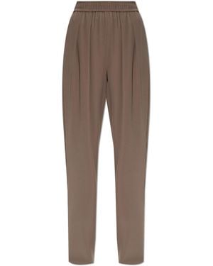 Emporio Armani Straight-Leg Trousers - Brown