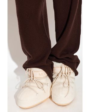Moon Boot Snow Boots 'Mb Icon Low Fleece' - Natural