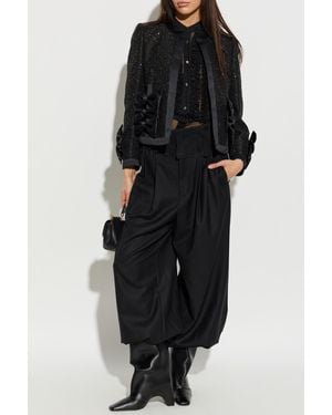 Comme des Garçons Pants With Cuffs - Black