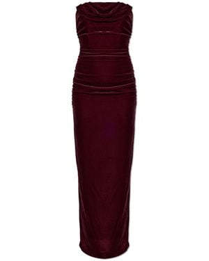 ROTATE BIRGER CHRISTENSEN Velvet Dress - Purple