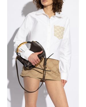 Moschino Leather Handbag - White