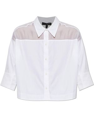 Rag & Bone Short Loose-Fit Shirt - White