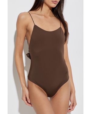 Jacquemus One-Piece Swimsuit "Cabana" - Brown
