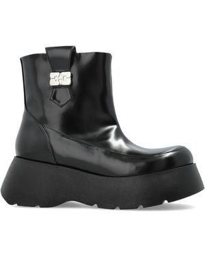 Ganni 'Kat' Ankle Boots - Black