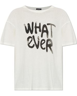 R13 T-Shirt With Print - White