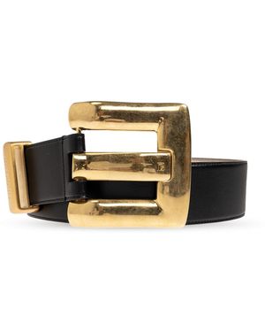 Balmain Leather Belt - Black