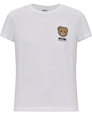 Moschino T-Shirt From The 'Active' Line - White
