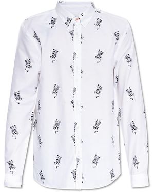 Paul Smith Shirt With Animal Motif - White