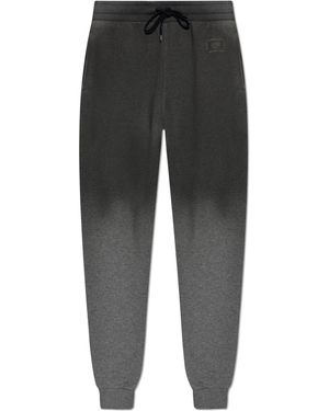Moschino Joggers With Embroidered Logo - Black