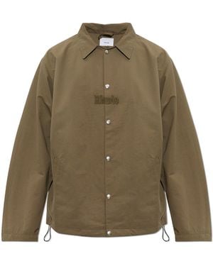 Rhude Jacket With Embroidered Logo - Green