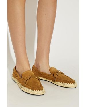 Tory Burch Suede Espadrilles - Natural