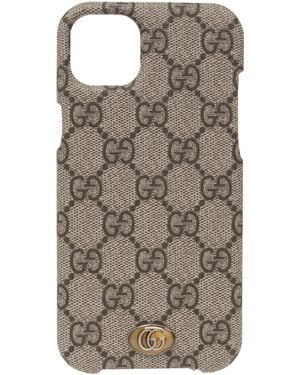 Gucci Iphone 14 Plus Case - Brown