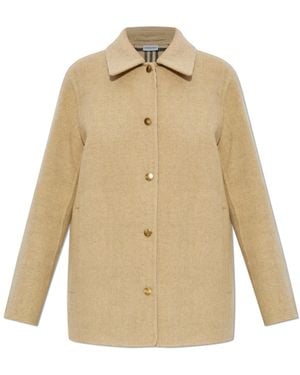 Burberry Wool Jacket "Lancashire" - Natural