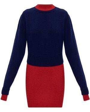 Jil Sander Wool Dress - Blue