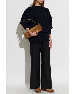 Jil Sander Wool Pleated Pants - Black