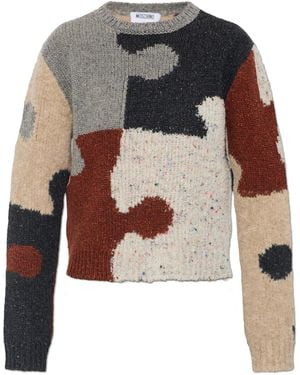 Moschino Crew Neck Jumper - Multicolour