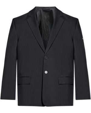 Balenciaga Blazer With Logo - Black