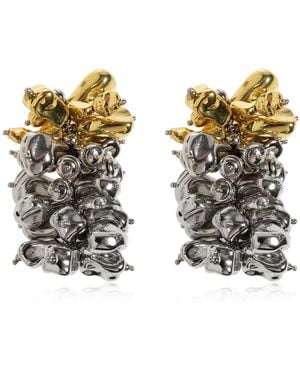 Dries Van Noten Brass Earrings - Metallic