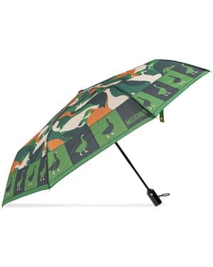 Moschino Folding Umbrella - Green