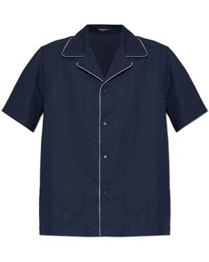 Balmain Shirt With Monogram - Blue