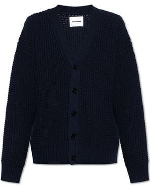 Jil Sander Wool Cardigan - Blue